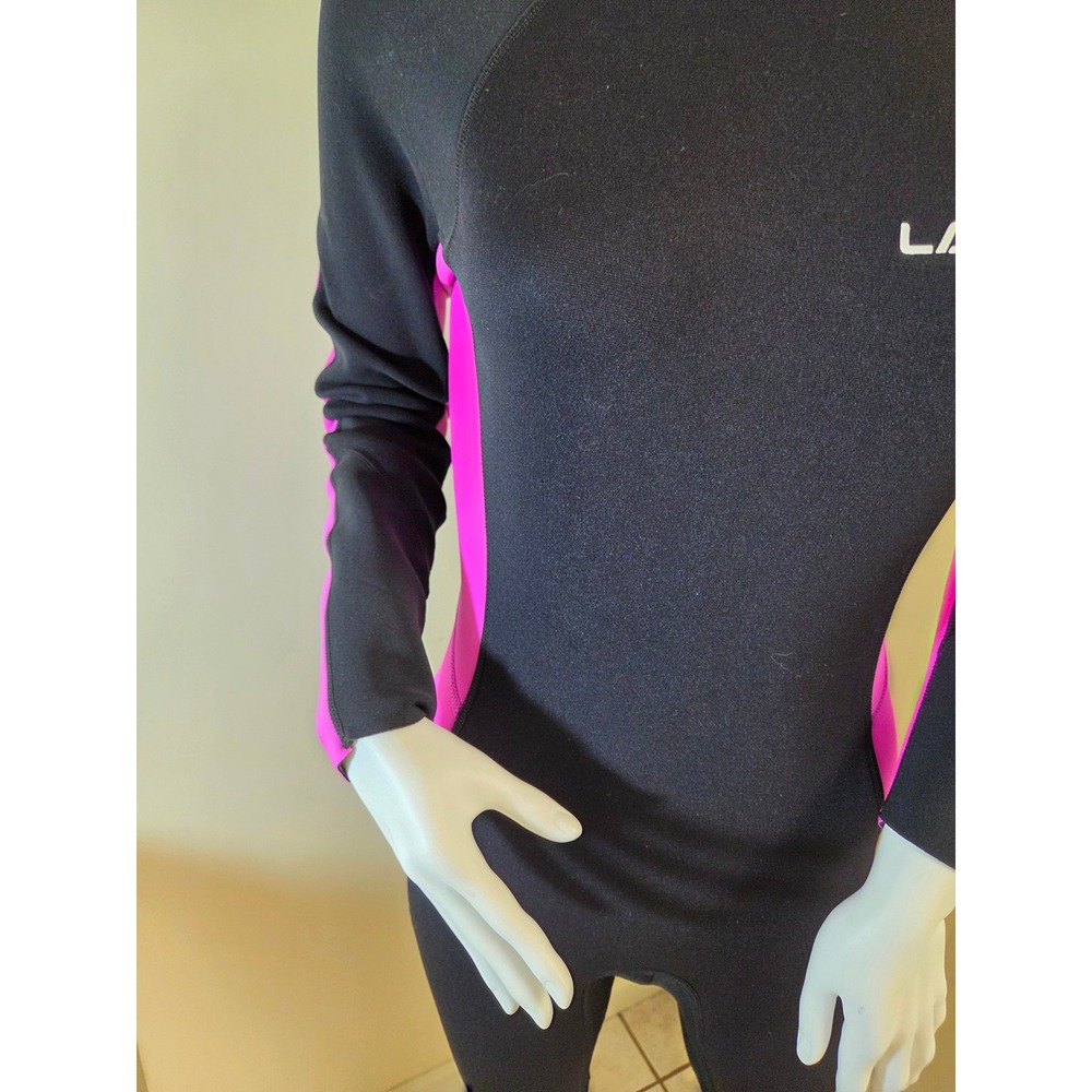 Lansru Womens 3mm Neoprene Full Body Wetsuit Black Pink Scuba Diving Surfing NWT - Picture 6 of 16